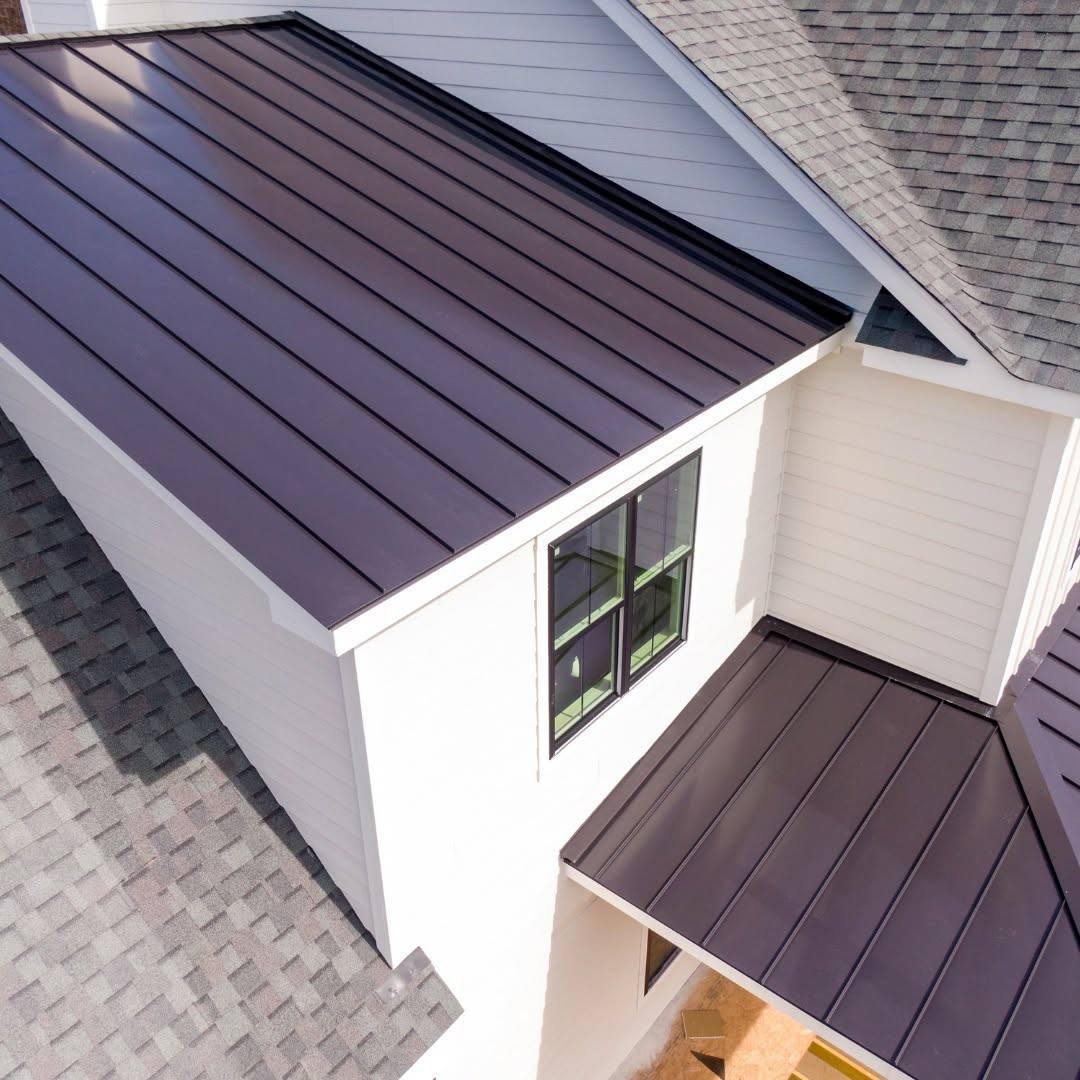 Standing seam metal roof on a home addition in El Paso, TX