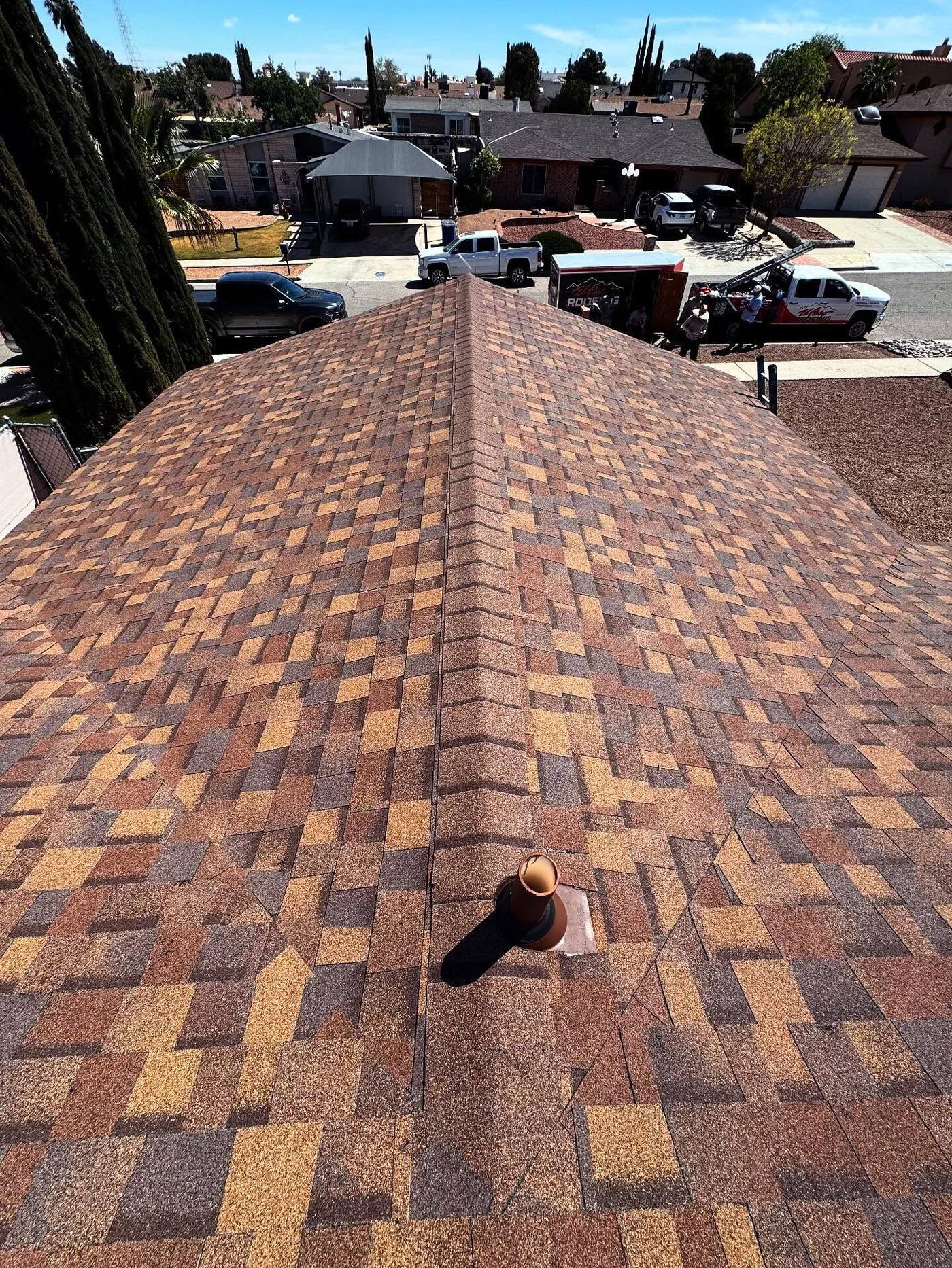 Multicolor shingle roof in El Paso, TX